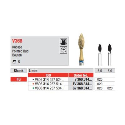 Diamant FG Diacut MLT GV368.020 (5ks/bal)