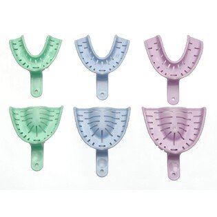 Łyżki wyciskowe TranSform uzębienie mix 12szt w op Po 2 szt. w rozmiarach 1-6