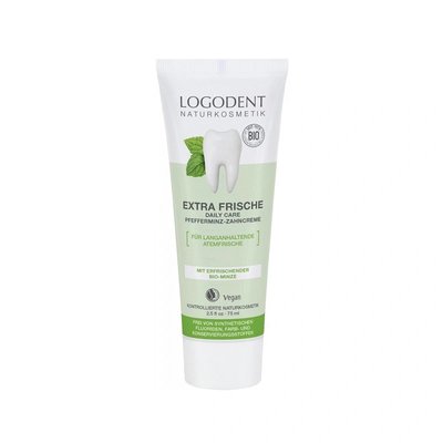 Logodent Extra Fresh Daily Care, zubní pasta bez fluoridů, 75 ml