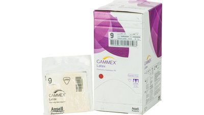 Gammex® Latex - Packung 50 Paar puderfrei, natur, Größe 9
