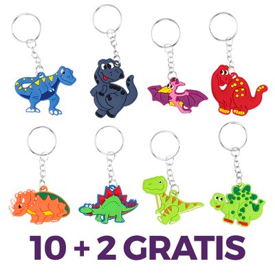Zabawka - Brelok dinozaur 10 + 2 GRATIS