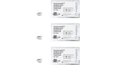 QuickmatFIT Teilmatrizen - Packung 100 Stück Stärke 0,04 mm, Prämolar