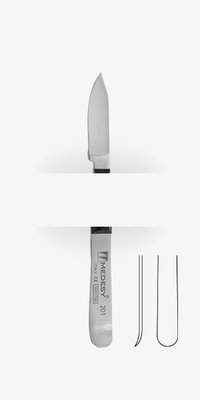 Medesy 201, 202, 205, 206 a 214 - Nože na vosk