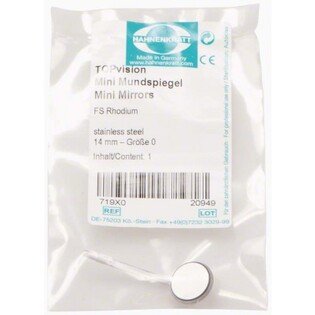 Lusterka rodowane płaskie TOPvision Mini nr 0 14mm 719/0 1szt. Hahnenkratt