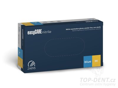 Zarys easyCARE vyšetřovací nitrilové rukavice M (7-8) modré, 100ks