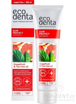ECODENTA Gum Protect zubní pasta s tea tree olejem (grapefruit), 100 ml