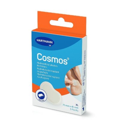 Cosmos XL náplast na větší puchýře 75 × 45 mm 5 ks