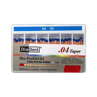 DiaDent Gutaperčové Čepy Dia-Pro ML.029 04Taper ISO30 60ks
