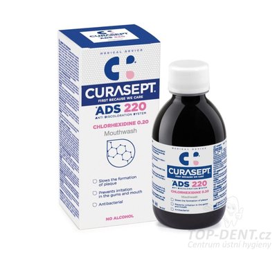 Curasept ADS 220 ústní voda (0,20% CHX), 200ml
