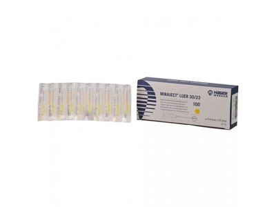 Endokanyly Miraject Endo Luer G27 0,4x23mm, žluté (30/23)