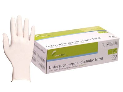 Rukavice Smart NITRIL 100ks, přírodní, vel. S