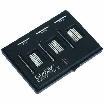 Glassix wkłady koronowo-korzeniowe z włókna szklanego 18szt zestaw