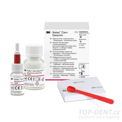 Ketac™ Cem Easymix kontrastní skloionomerní fixační cement (30g + 12ml)