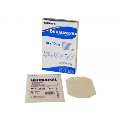 Náplast Dermafoil, průhledná převazová fólie - 6 x 7 cm