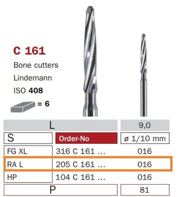 Diaswiss RA L C161, 6ks/balení - 016 mm
