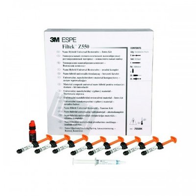 Filtek Z550 Zaváděcí balení (A1, A2, A3, A3.5, B3, C2, D3, OA2, + 1x 6 g Adper Single Bond 2,1x 3 ml Scotchbond leptací gel)