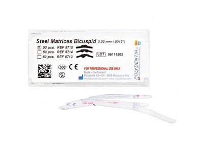 Matrice kovové pro premoláry, supertenké, MOD, 5715