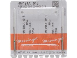 Endo Access Bur 191A - Packung 2 Stück rot, RAL, Figur 004, Kopf: 16 mm, Total: 31 mm, ISO 014