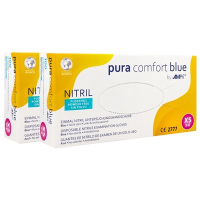 Rękawiczki nitrylowe Pura Comfort Blue 100 szt. - XS