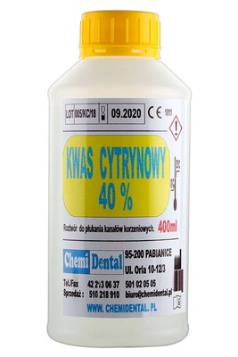 Kwas cytrynowy 40% 400ml CHEMIDENTAL