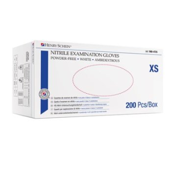 HS-rukavice nitril nepudrované bílé Soft XS, balení 200 ks