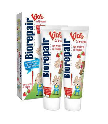 BioRepair Kids 0 - 6 let dětská zubní pasta 2×50 ml