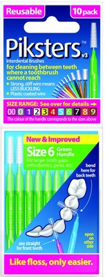 Piksters Interdental Brushes č. 8 oranžové