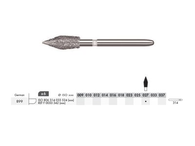 Diamant - vajíčko špičaté FG M 027 (6ks)