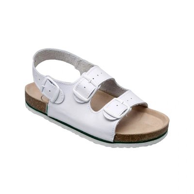 Sandál dámský, bílý s tlustší podrážkou N/31/10/H - 40