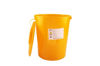 Pojemnik na odpady medyczne żółty 10 l