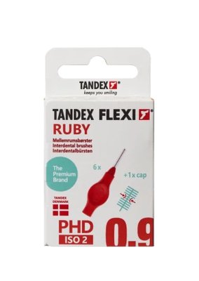 Tandex Flexi mezizubní kartáčky červené 0,50 mm, 6 ks