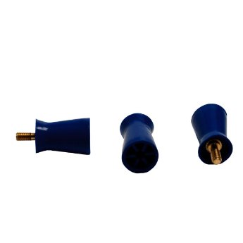 HS-Acclean rotační čistící profylaktické kartáčky šroubovací modré, tvrdé bez latexu, 100ks