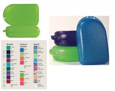 Pudełka na aparaty ortodontyczne Slim-line mix kolorów DO.6311.00 (10szt/op)