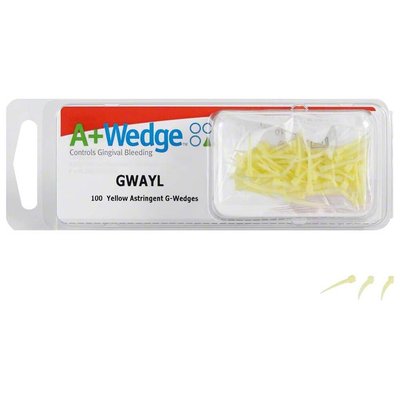 A+Wedge - klínky, 100ks extra malé žluté