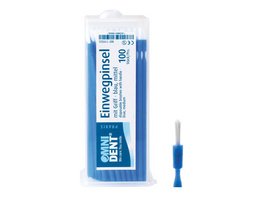 Omni Einwegpinsel mit Griff - Packung 100 Stück rot, mittel