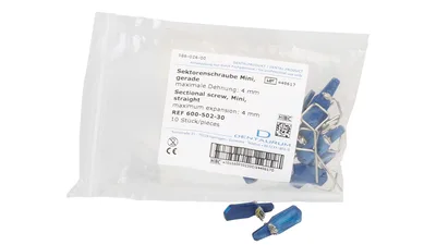 Sektorenschrauben Edelstahl - Packung 10 Stück abgewinkelt mini
