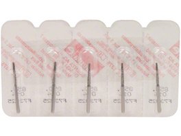 Omni Diamanten 850 - Packung 5 Stück gelb superfein, FG, Figur 199 Konus rund, 10 mm, ISO 018