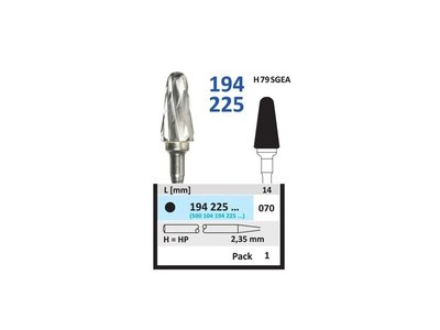 Tvrdokovová fréza - kónus zakulacený Ø 7mm