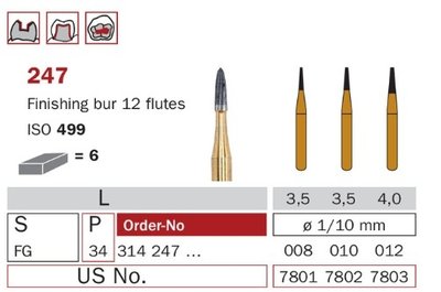 Diaswiss 247, 6ks/balení - 012 mm