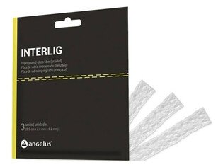 Interlig Taśma z włókna szklanego pleciona 3szt Angelus (8,5cm x 2mm x 0,2 mm)