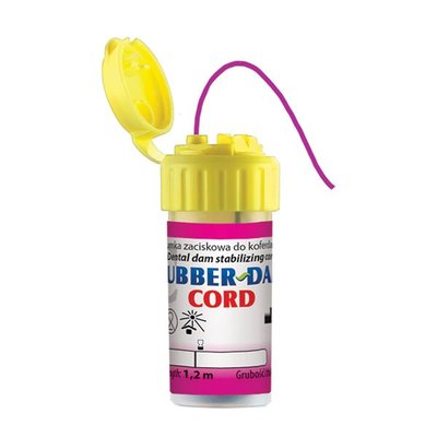 Rubber Dam cord 1,2m červený- silný