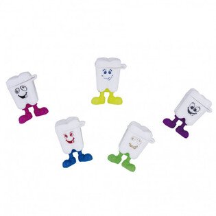 Zabawki BADER pojemnik na zęby z nogami 50szt./op (TOOTH HOLDER MOLAR)