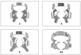Fit Kofferdam spona č. 8 s krídelkami
