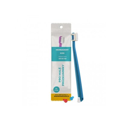 HERBADENT KIDS Zubní Kartáček Ultra Jemná Vlákna Sáček Modrá 1ks