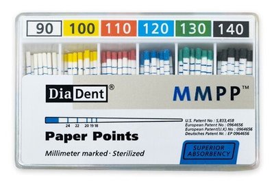 Papírové čepy DiaDent 2% 090-140