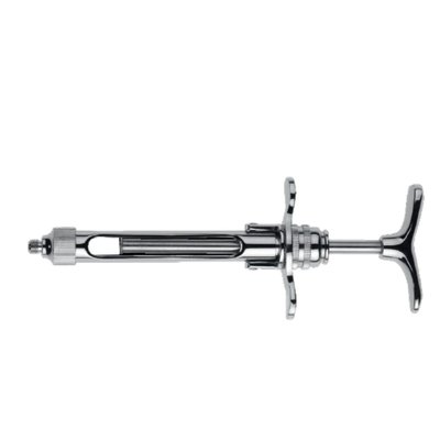 Stříkačka karpulová 2.2 ml chromovaná metr.závit