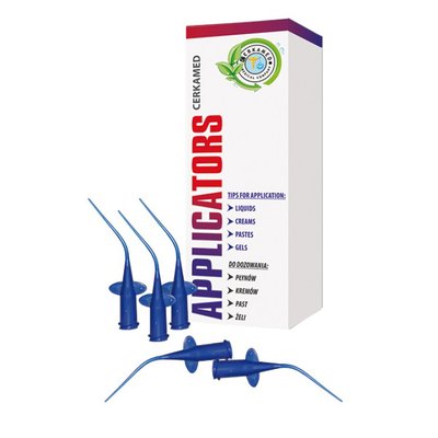 Elastic Tips Applicators 20 ks - aplikační / výplachové kanyly modré Cerkamed - 20ks