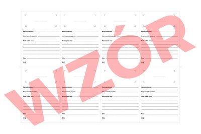 Naklejki do pracowni protetycznej 1 szt.