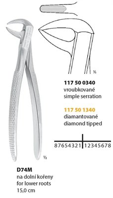 Kleště extrakční D74M