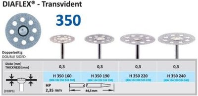 HORICO Diaflex Transvident obojstranný 22/0,3 mm